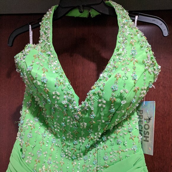 Posh Precious 020240 Green Flash Size 10 Prom Dress - Picture 4 of 10